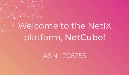 Bem vindo à plataforma NetIX, NetCube!