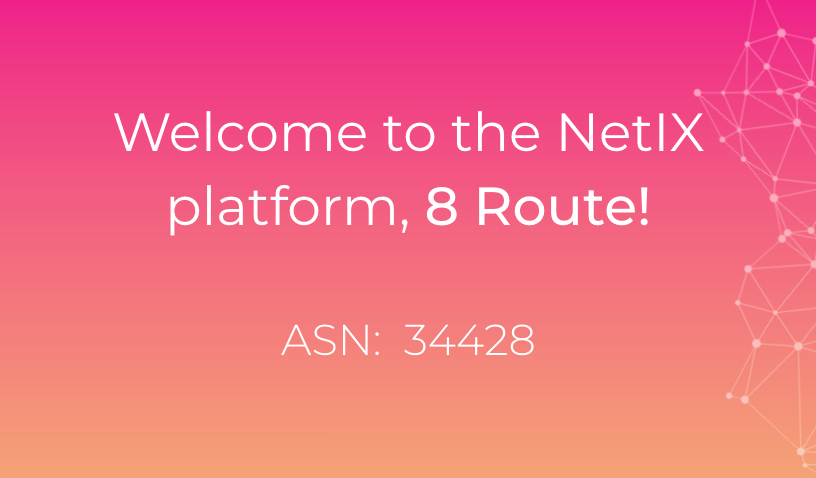 Welcome to the platform, 8 Route!