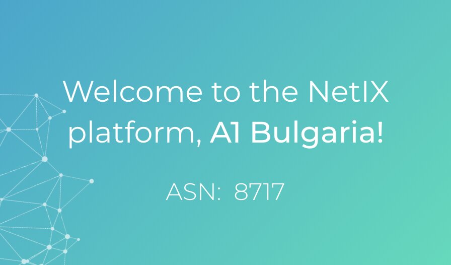 Welcome to the NetIX platform, A1 Bulgaria!