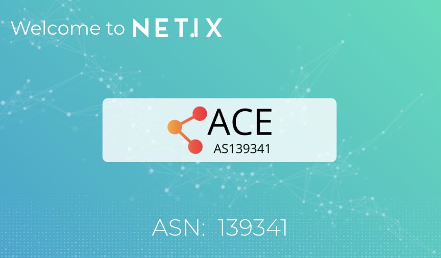 Bem vindo à plataforma NetIX, ACE!
