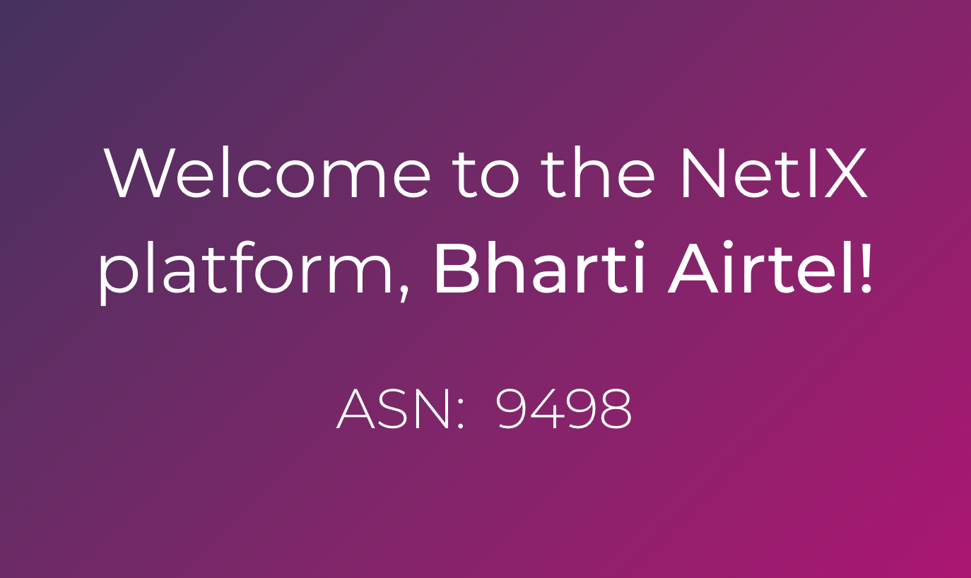 Welcome to the platform, Bharti Airtel!