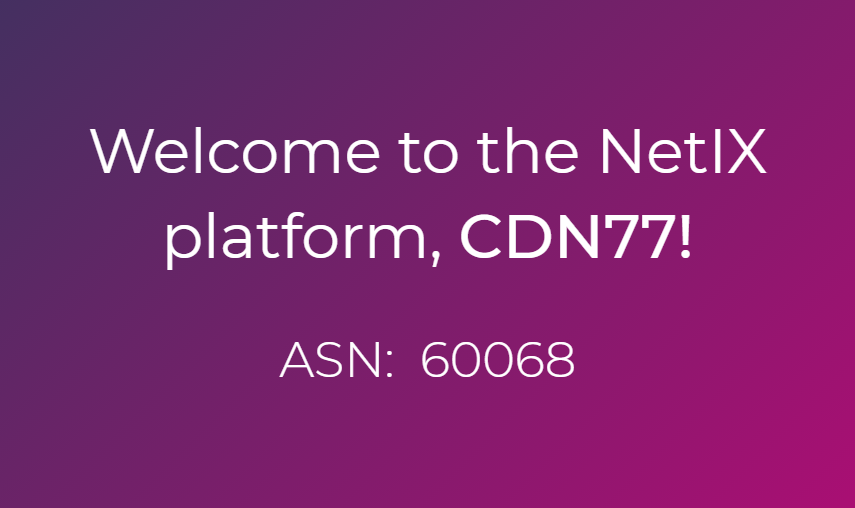 Welcome to the platform, CDN77!