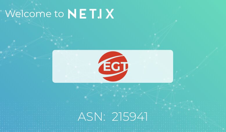 Welcome to the NetIX platform, Euro Games Technology!