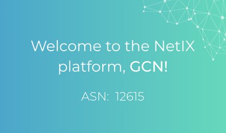 Welcome to the NetIX platform, GCN!