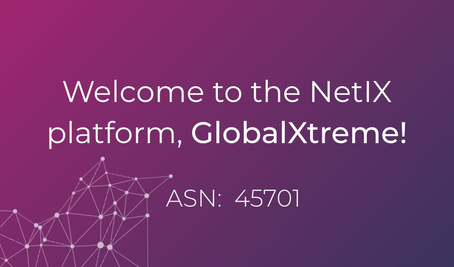 Bem vindo à plataforma NetIX, GlobalXtreme!