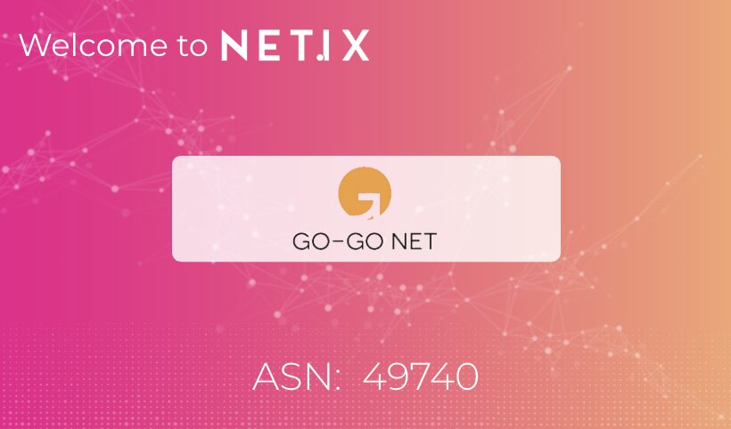 Welcome to the NetIX platform, GoGo Net!