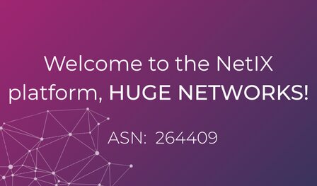 Bem vindo à plataforma NetIX, HUGE NETWORKS!