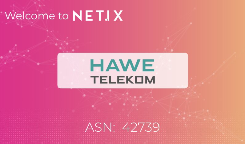 Welcome to the NetIX platform, Hawe Telekom!