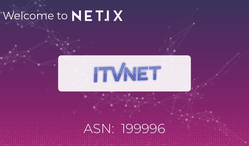 Bem vindo à plataforma NetIX, ITV Net!