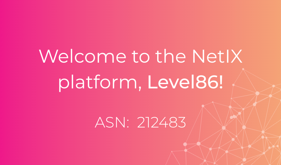 Bem-vindo ao NetIX, Level86!