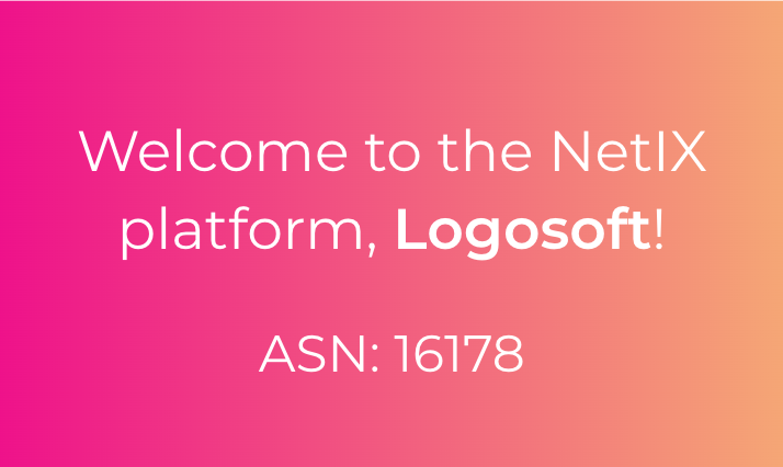 Welcome to the NetIX platform, Logosoft!