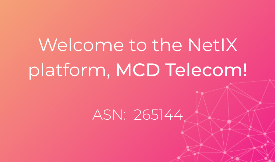 Welcome to the NetIX platform, MCD Telecom!