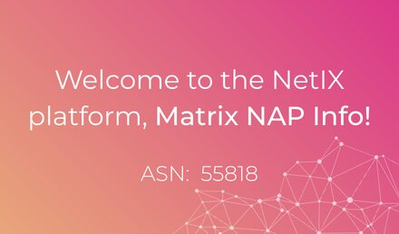Welcome to the NetIX platform, Matrix!