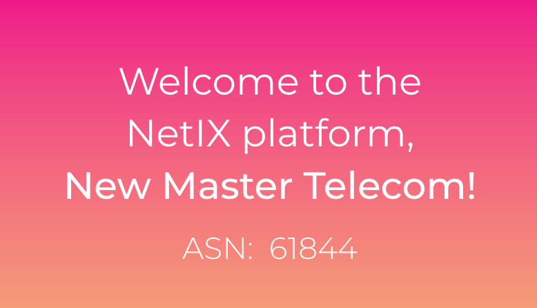 Welcome to the NetIX platform, New Master Telecom!