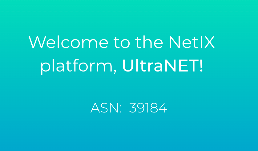 Welcome to the platform, UltraNET!