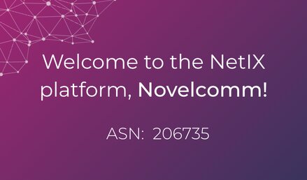Bem vindo à plataforma NetIX, Novelcomm!