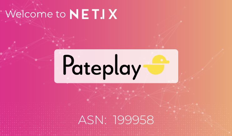 Welcome to the NetIX platform, Pateplay!