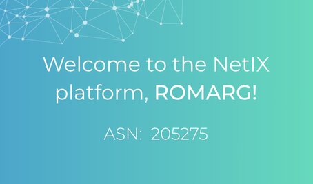 Welcome to the NetIX platform, ROMARG!