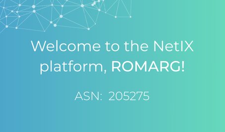 Bem vindo à plataforma NetIX, ROMARG!