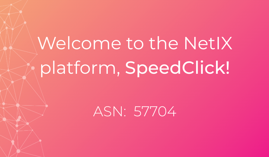 Welcome to the platform, SpeedClick!