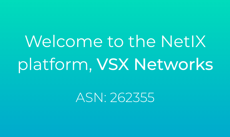 Welcome to the NetIX platform, VSX Networks!