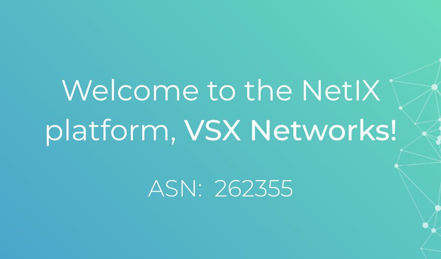 Welcome to the NetIX platform, VSX Networks!