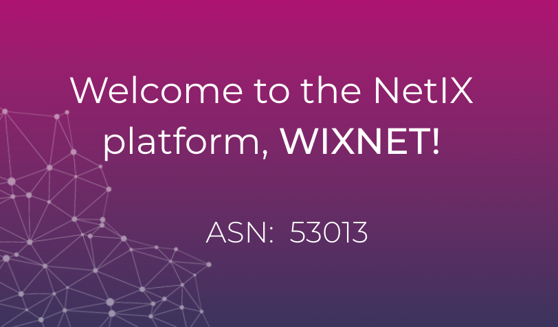 Bem-vindo ao NetIX, WIXNET!