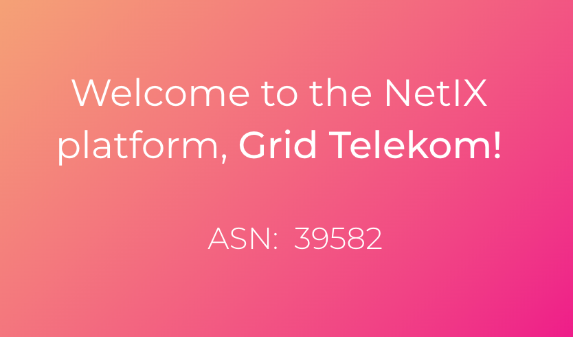 Welcome to the NetIX platform, Grid Telekom!