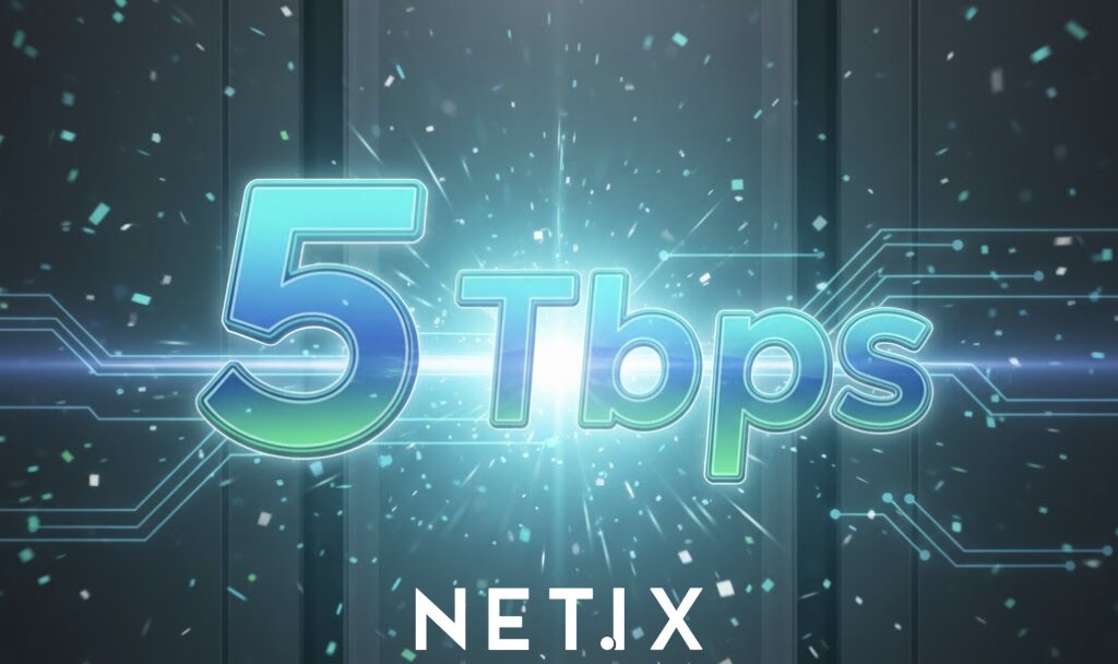 NetIX celebrates new peak traffic milestone of 5 Tbps