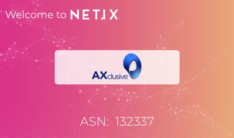 Welcome to the NetIX platform, Axclusive!