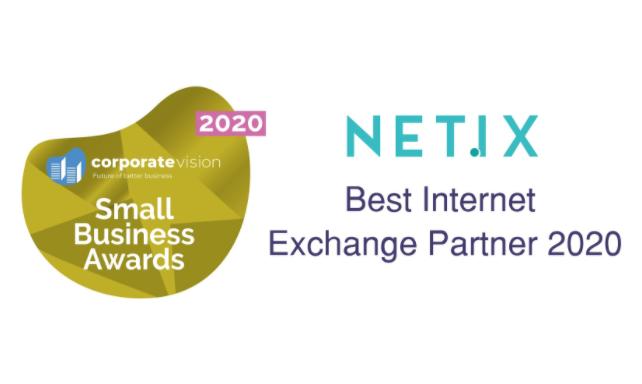 NetIX wins "Best Internet Exchange Partner" at the Corporate Vision Magazine Awards